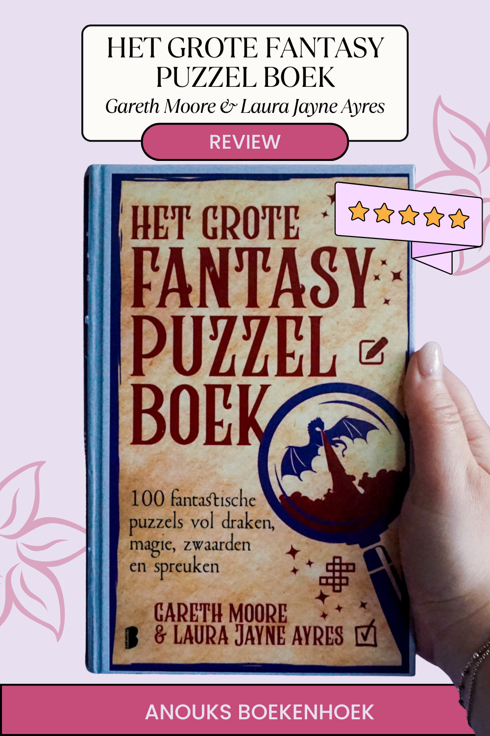 Grote fantasy puzzelboek