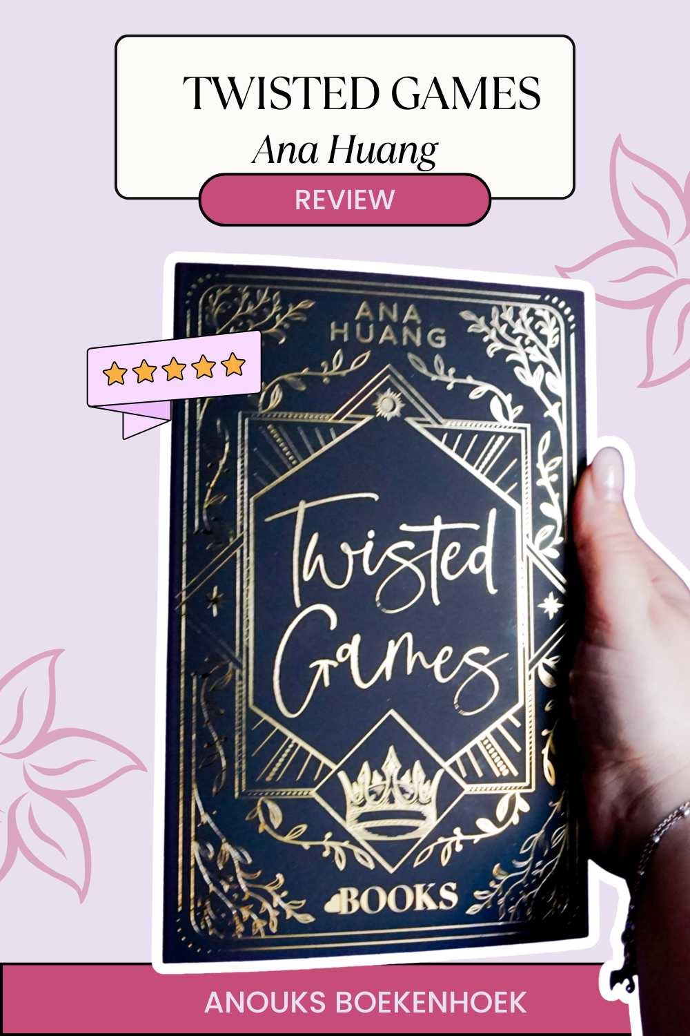 Pinterest afbeelding review Twisted Games van Ana Huang